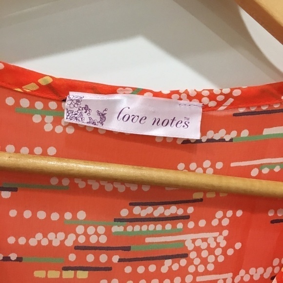 FRANCESCA’S collection sheer blouse orange - Picture 4 of 7